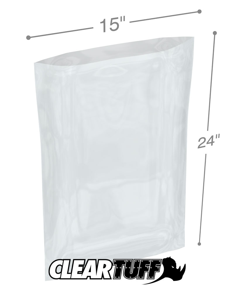 15 x 24 3 mil Poly Bags