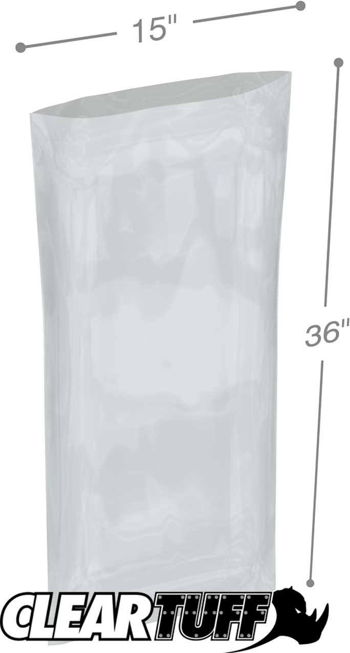 15 x 36 4 mil Poly Bags