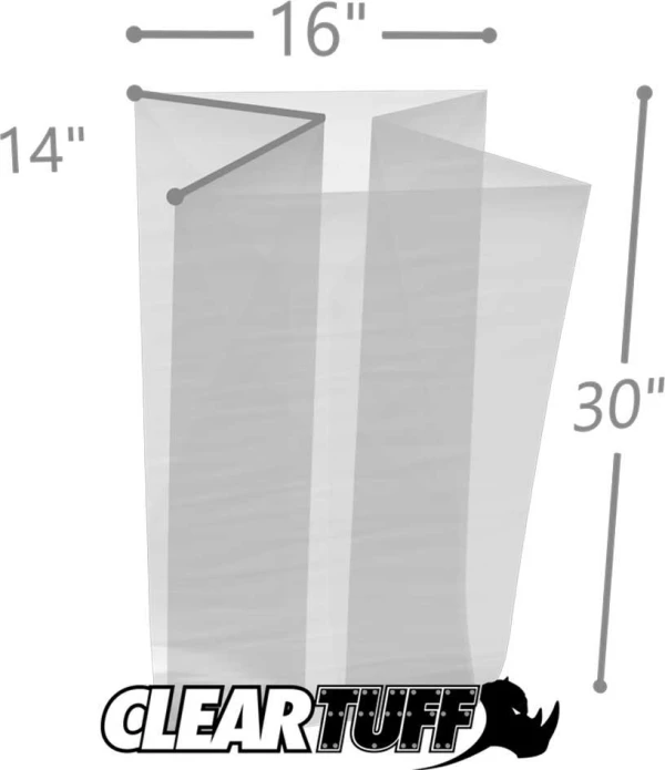 16 x 14 x 30 Gusseted Poly Bags 1.5 Mil 16 x 14 x 30 Gusseted Poly Bags 1.5 Mil