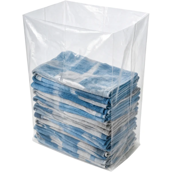 16 x 14 x 36 4 mil Gusseted Poly Bags 16 x 14 x 36 .004 mil Gusseted Poly Bags with Industrial Shop Towels