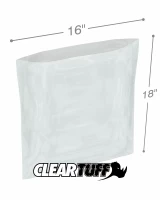Clear 16 x 18 1.5 mil Poly Bags