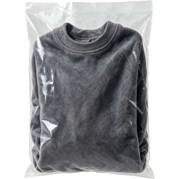 16 x 20 2 Mil Flat Poly Bags 2 Mil 16 x 20 Poly Bags with Fleece Pull Over