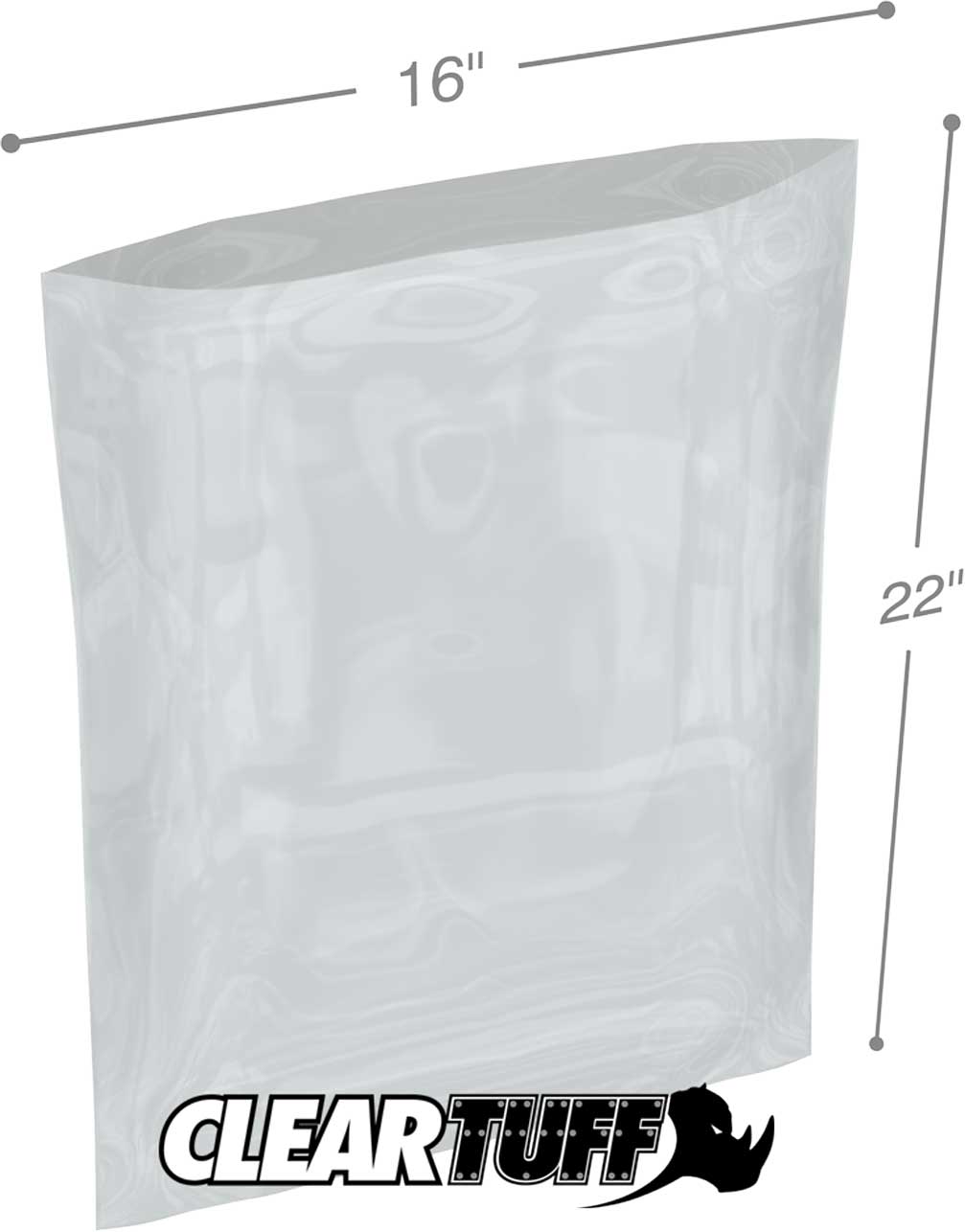 16 x 22 3 mil Poly Bags