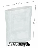 Clear 16 x 24 1.25 mil Poly Bags