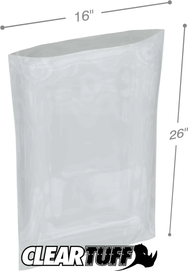 16 x 26 2 mil Poly Bags