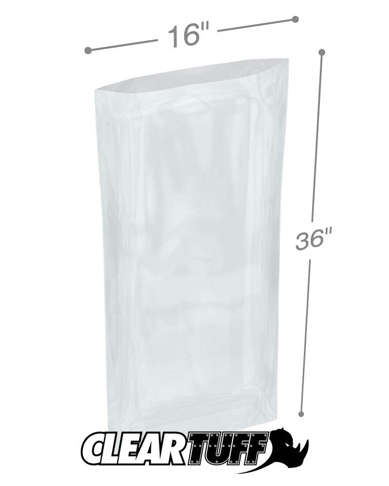 16 x 36 3 mil Poly Bags