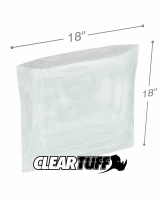 Clear 18 x 18 1.5 mil Poly Bags