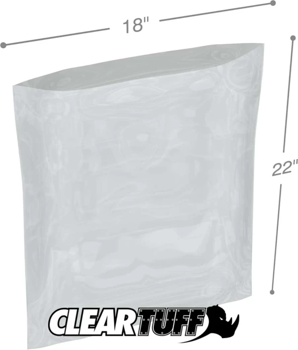 18 x 22 3 mil Poly Bags 18 x 22 3 mil Poly Bags