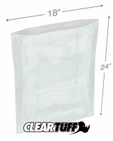 Clear 18 x 24 1.5 mil Poly Bags