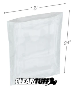 18" x 24" 1.5 Mil Flat Poly Bags