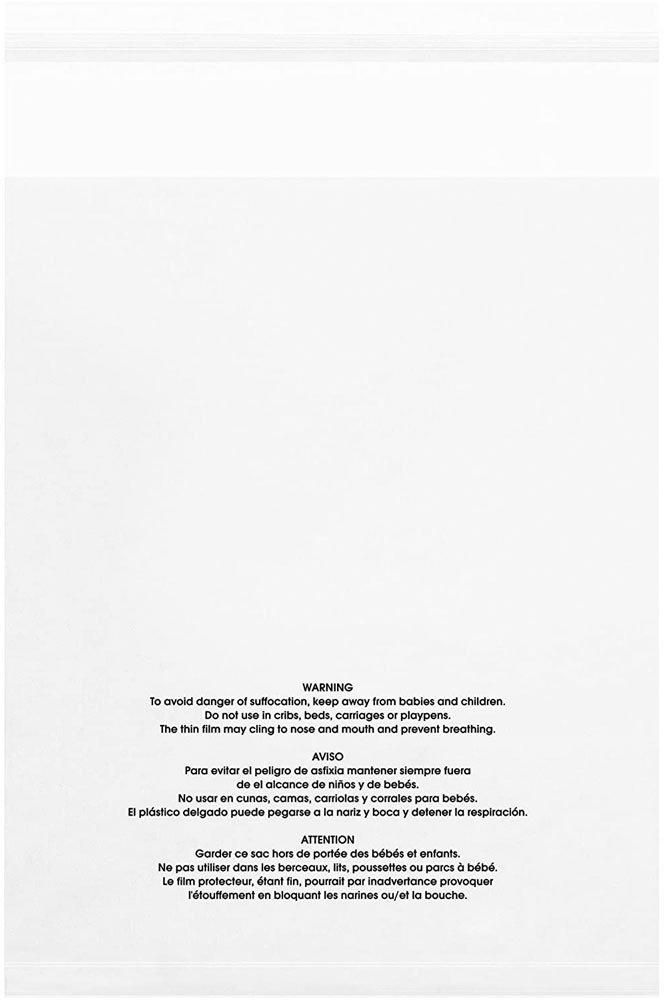 18 x 24 Resealable Suffocation Warning Bags