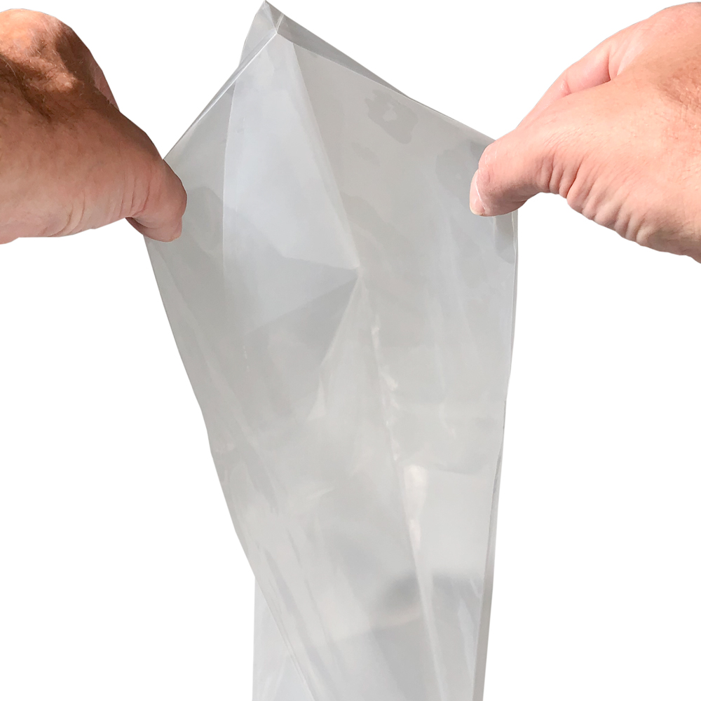 18 x 16 x 40 .002 Plastic Gusseted Bags Side Gusset