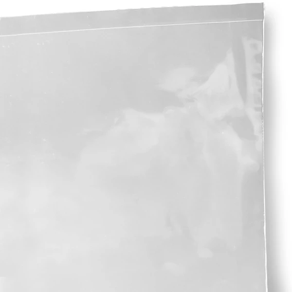 18 x 24 2 Mil Flat Poly Bags Lip Close up of 18 x 24 2 Mil Flat Poly Bags Lip