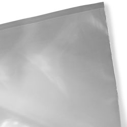 Close up of 18 x 24 4 Mil Flat Poly Bags Lip