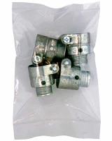 Clear 19 x 24 4 mil Poly Bags with Metal Hardware