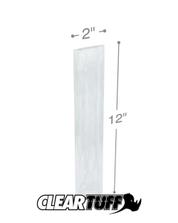 2" x 12" 1.5 Mil Flat Poly Bags