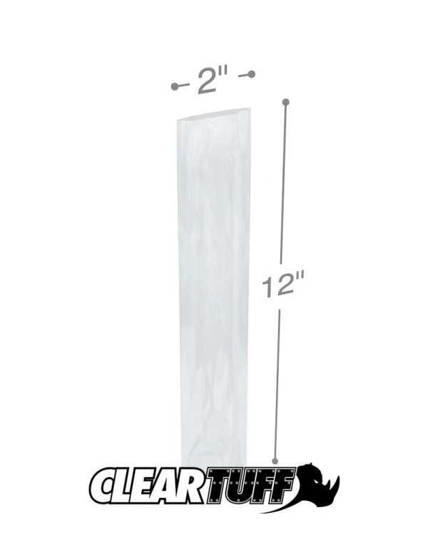 2 x 12 4 mil Poly Bags 2 x 12 4 mil Poly Bags