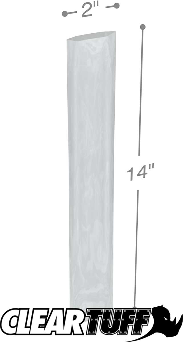 2 x 14 2 mil Poly Bags