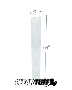 2" x 16" 2 Mil Flat Poly Bags