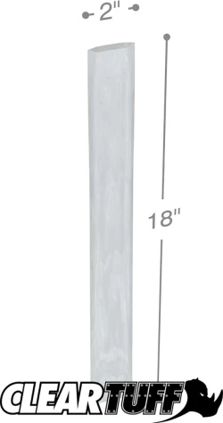 2" x 18" 4 Mil Flat Poly Bags