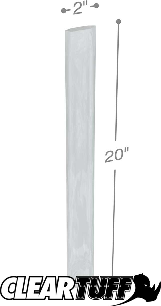 2 x 20 2 mil Poly Bags