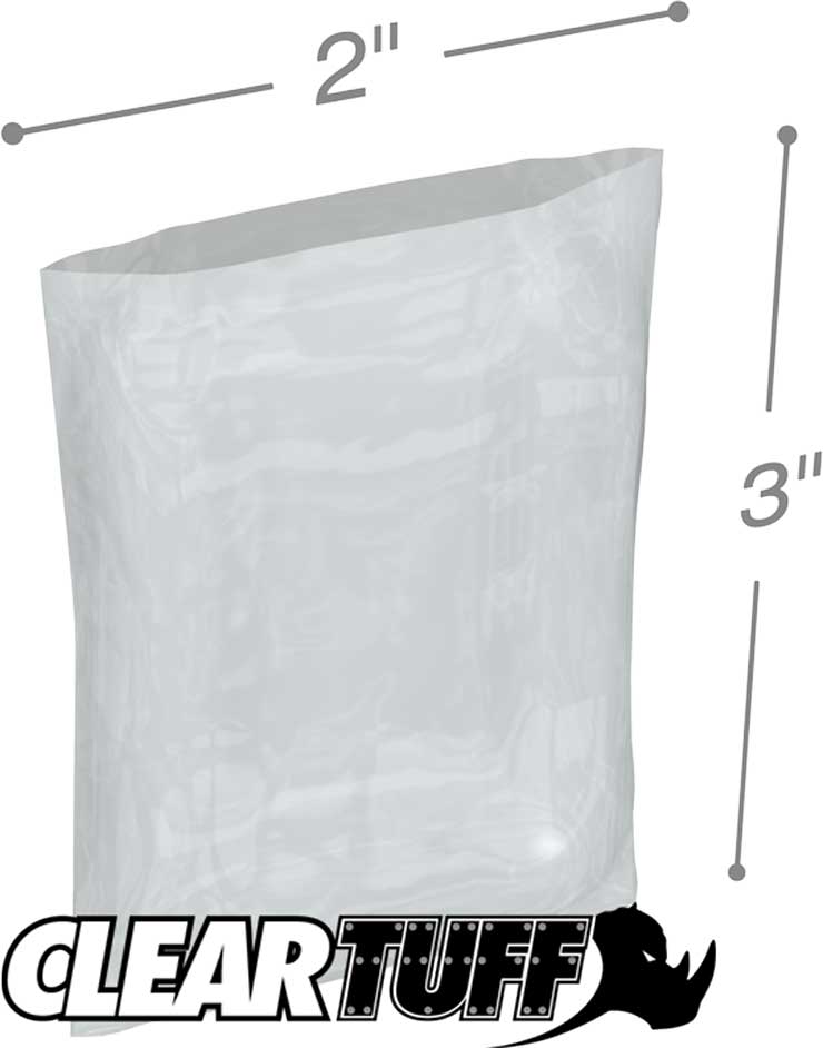2 x 3 6 mil Poly Bags