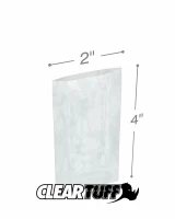Clear 2 x 4 1.5 mil Poly Bags