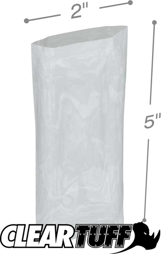 2 x 5 4 mil Poly Bags