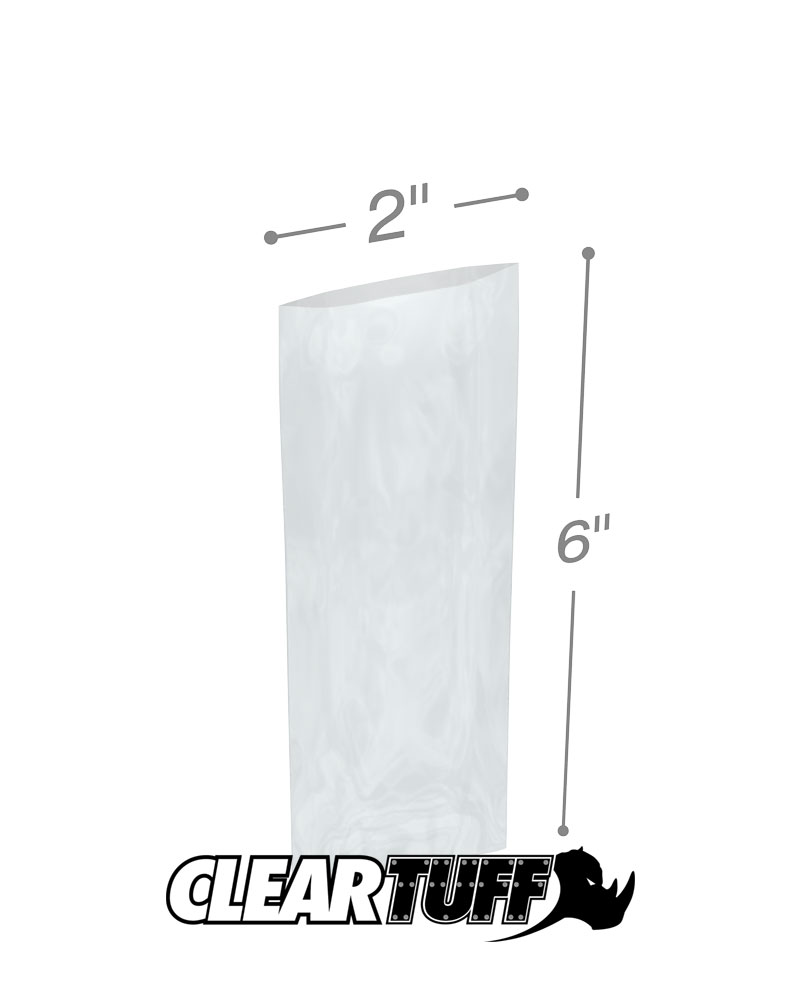 2 x 6 4 mil Poly Bags