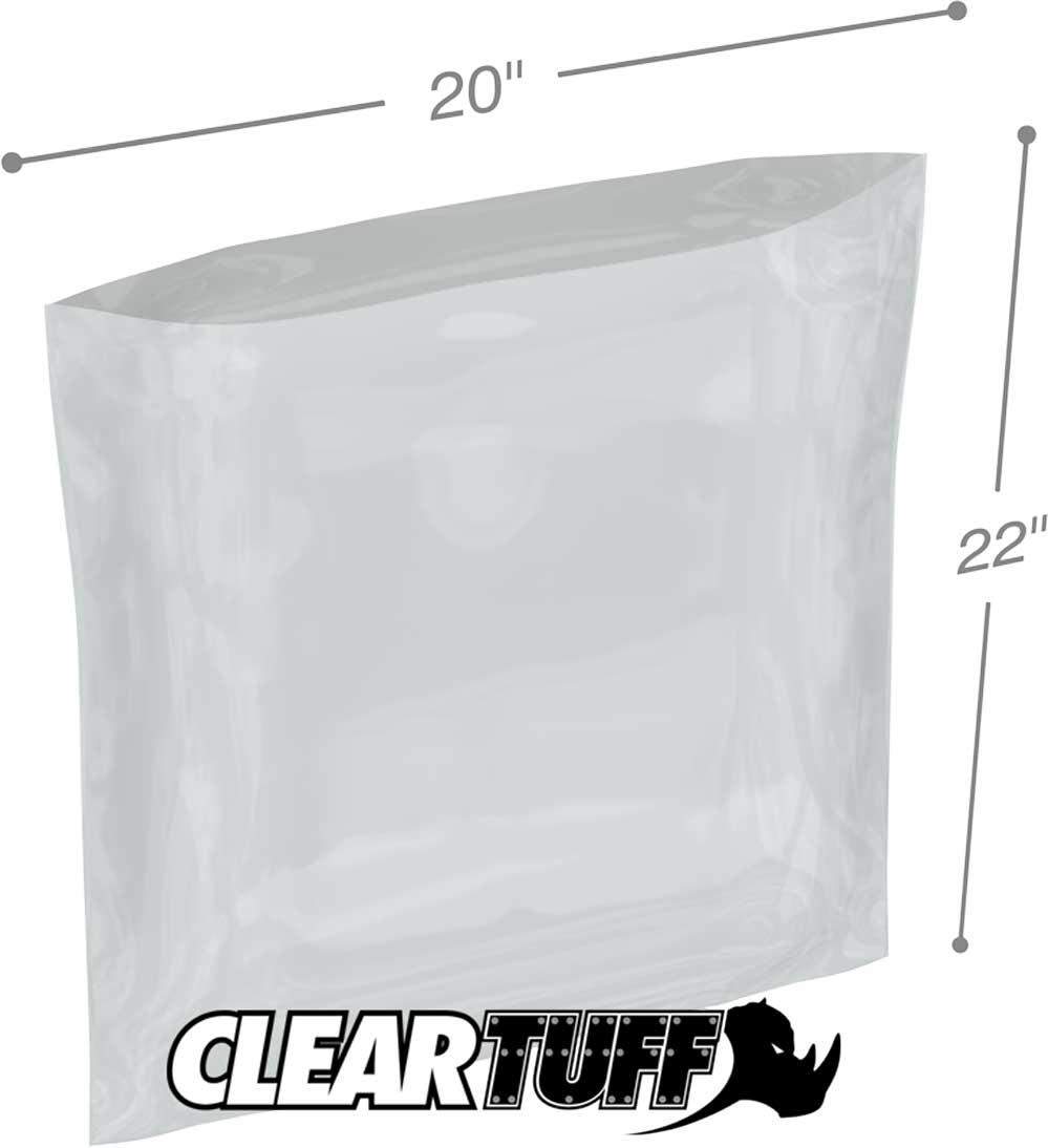 20 x 22 2 mil Poly Bags