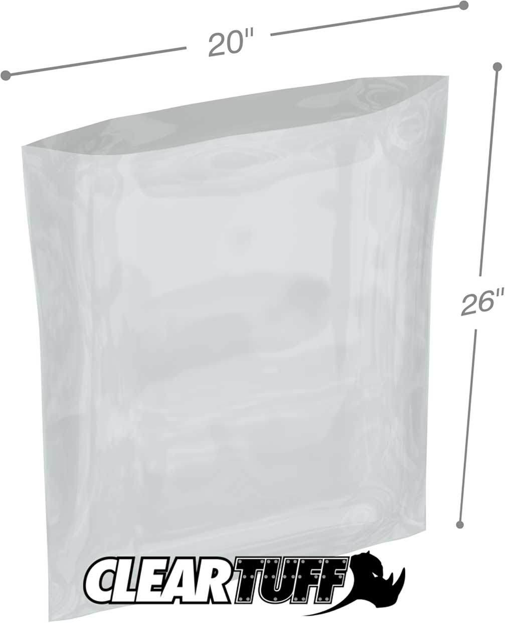 20 x 26 2 mil Poly Bags