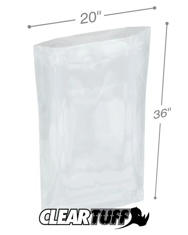 2 Mil 20 x 36 Poly Bags