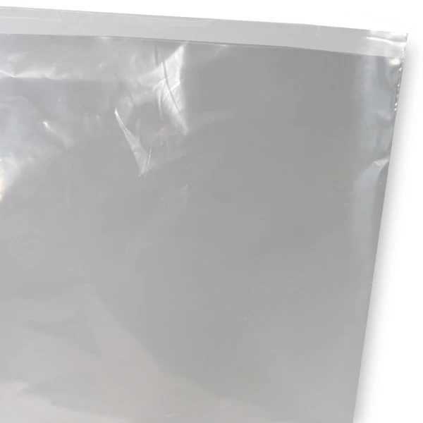 20x24 1.25 mil Flat Poly Bags Offset Lip Offset Lip of 1.25 Mil 20 x 24 Plastic Bags