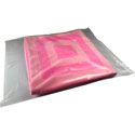 20x24 2 Mil Flat Poly Bags with Pink Beach Towel