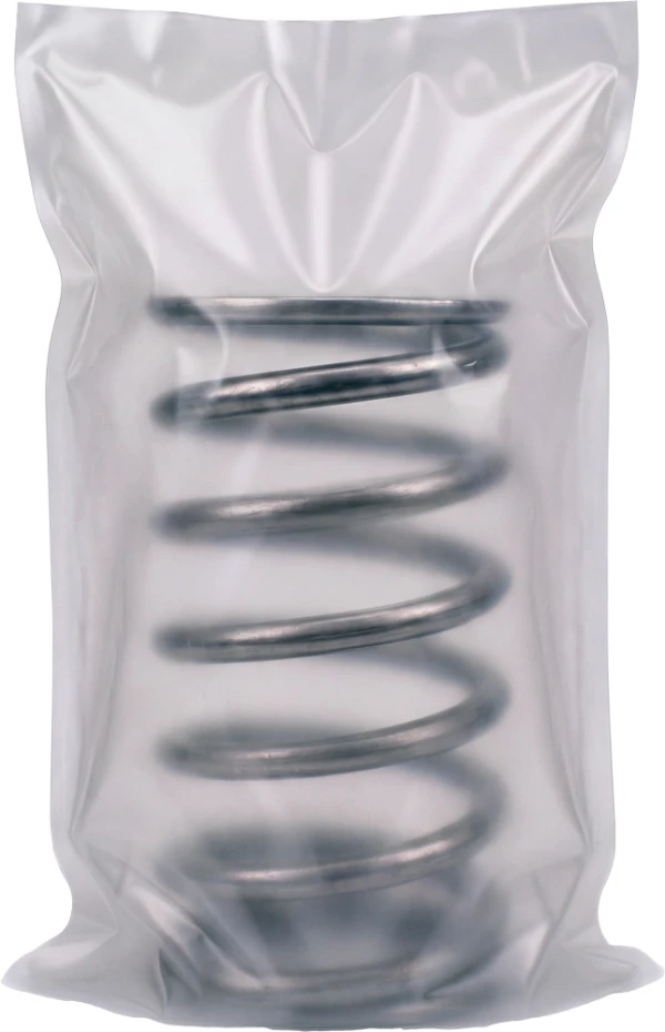 Suspension Coil Inside of a 6 Mil 20 x 30 Poly Bags