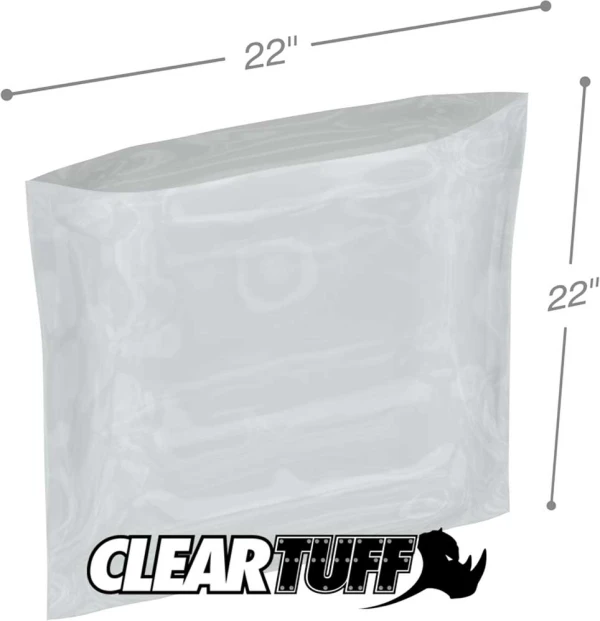 22 x 22 3 mil Poly Bags 22 x 22 3 mil Poly Bags
