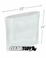 Clear 22 x 24 1.5 mil Poly Bags
