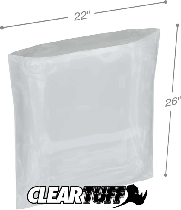 22 x 26 2 mil Poly Bags 22 x 26 2 mil Poly Bags