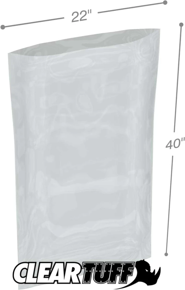 22 x 40 3 mil Poly Bags 22 x 40 3 mil Poly Bags