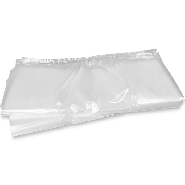 Neatly Folded 24 x 12 x 36 1.5 Mil Gusseted Poly Bags Neatly Folded 24 x 12 x 36 .0015 Plastic Gusseted Bags