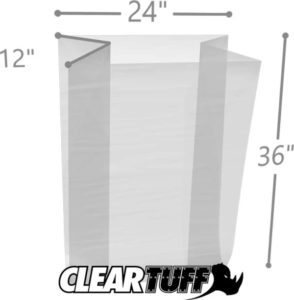 24 x 12 x 36 Gusseted Poly Bags 2 Mil 24 x 12 x 36 Gusseted Poly Bags 2 Mil