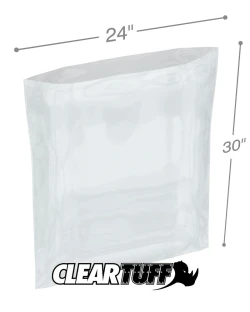 24" x 30" 4 Mil Flat Poly Bags