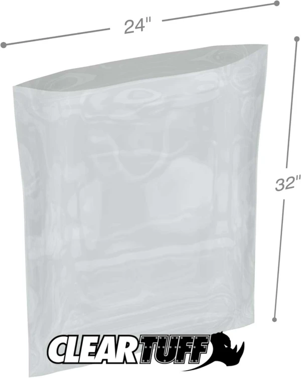 24 x 32 3 mil Poly Bags 24 x 32 3 mil Poly Bags