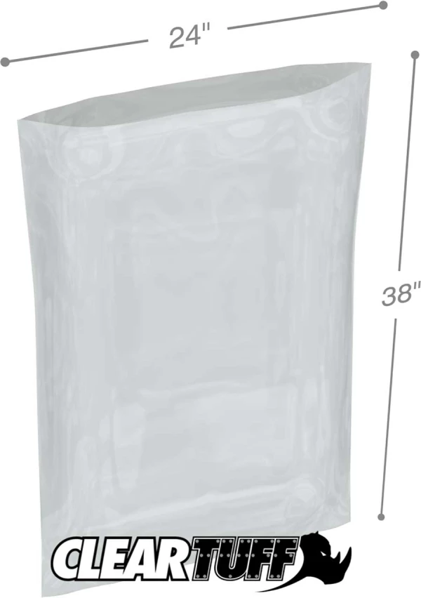 24 x 38 4 mil Poly Bags 24 x 38 4 mil Poly Bags