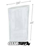Clear 24 x 48 6 mil Poly Bags