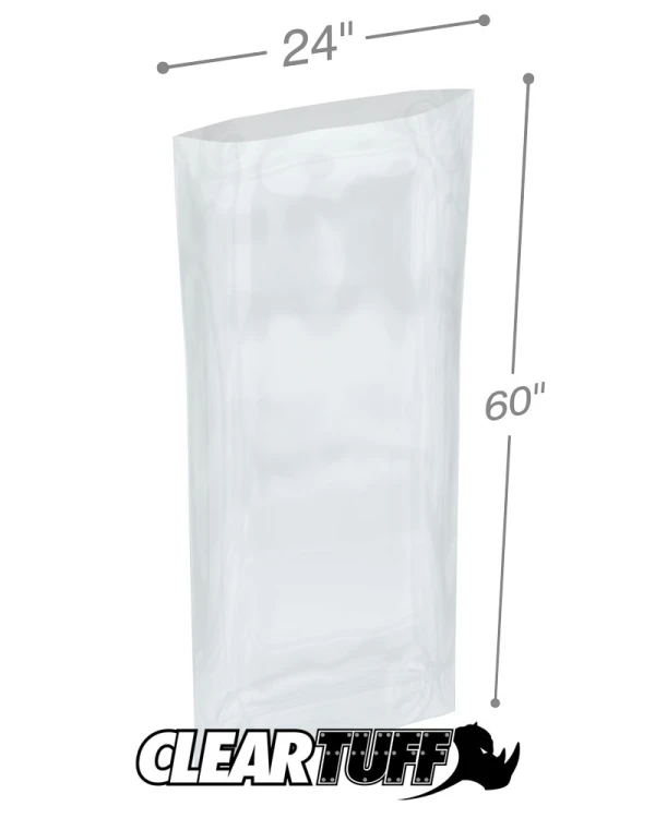 24 x 60 2 mil Poly Bags