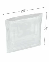 Clear 26 x 26 4 mil Poly Bags
