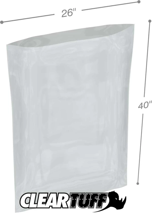 26 x 40 2 mil Poly Bags 26 x 40 2 mil Poly Bags