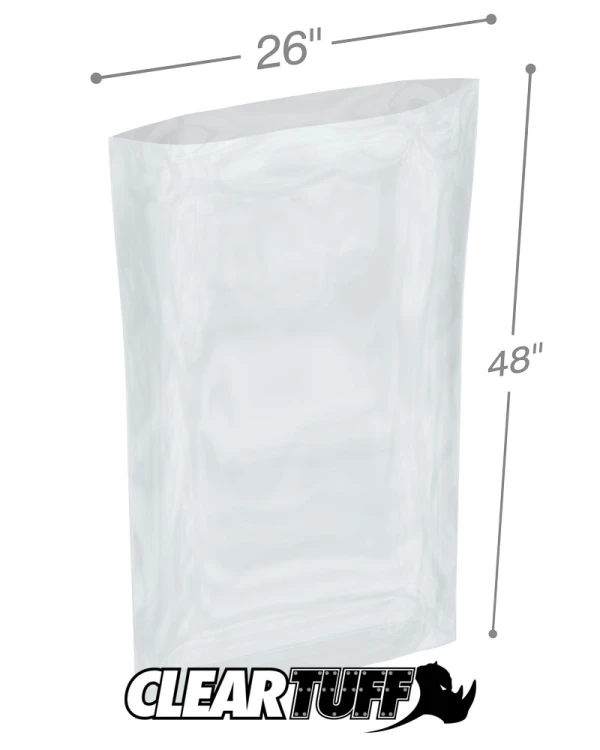 26 x 48 4 mil Poly Bags 26 x 48 4 mil Poly Bags