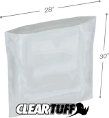 Clear 28 x 30 2 mil Poly Bags